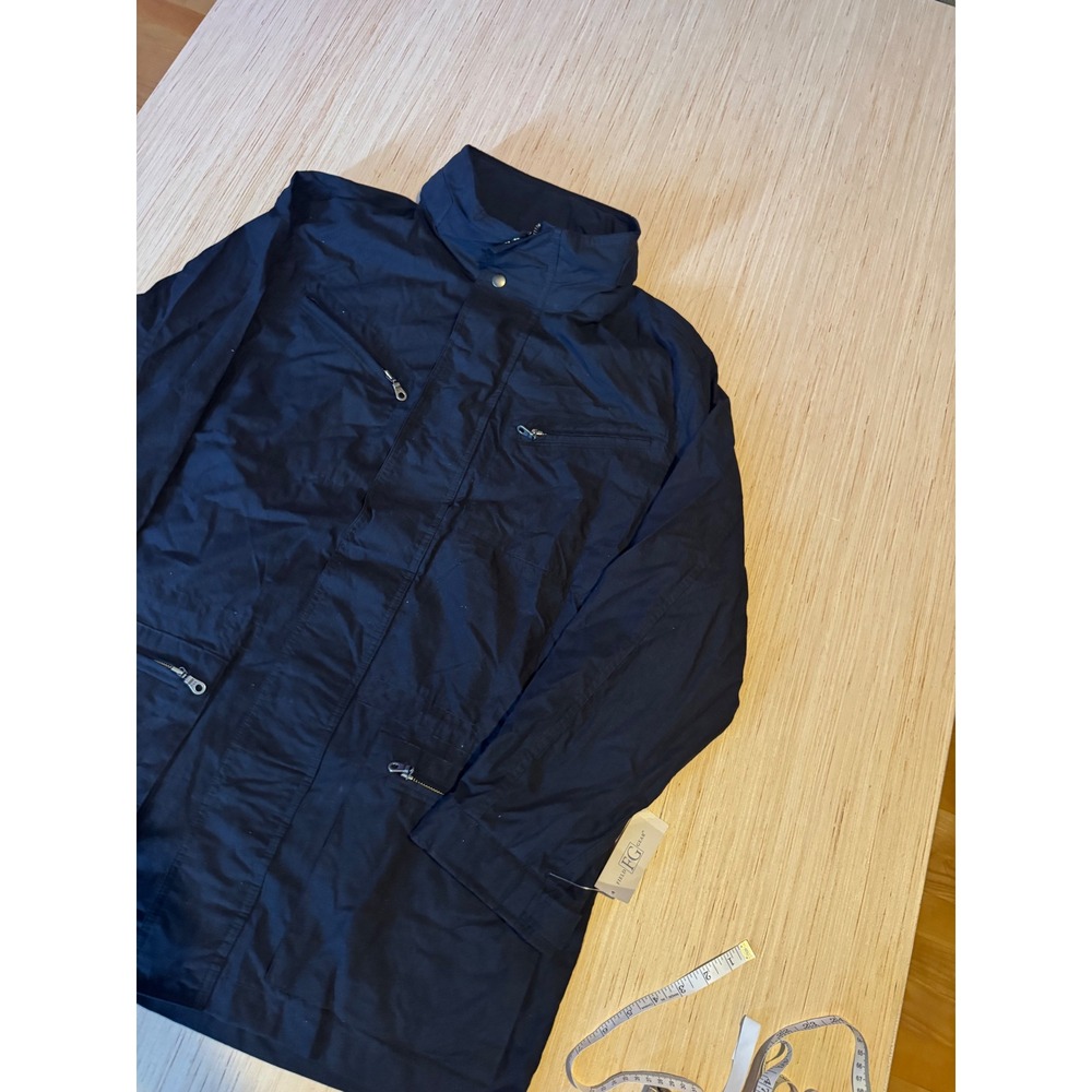 Field Gear Mens Black Utility Field Jacket Size L NWT Zip Front Multi-Pocket 44